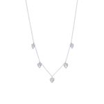 Colar em ouro branco e diamantes - Gota de Luz 0