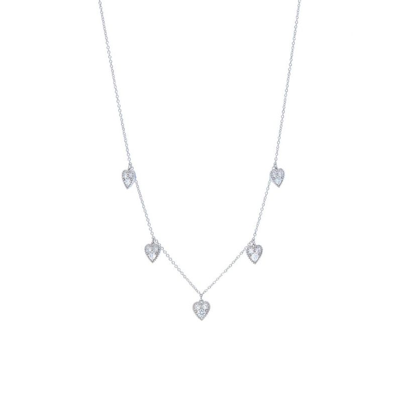 Colar em ouro branco e diamantes - Gota de Luz 0