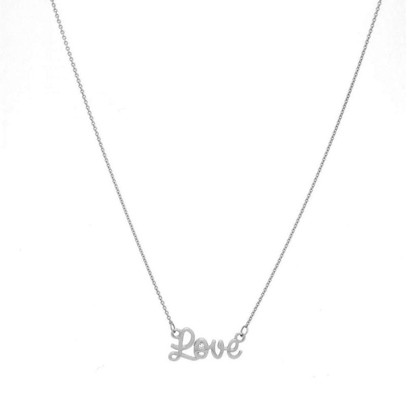 Colar em ouro branco - personalizado - Selfie 0