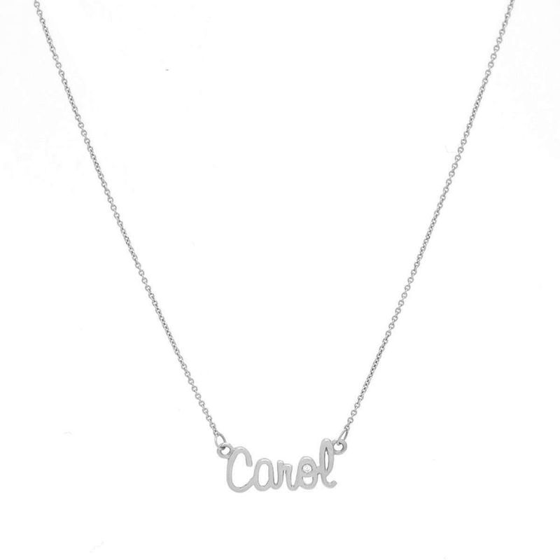 Colar em ouro branco - personalizado - Selfie 2
