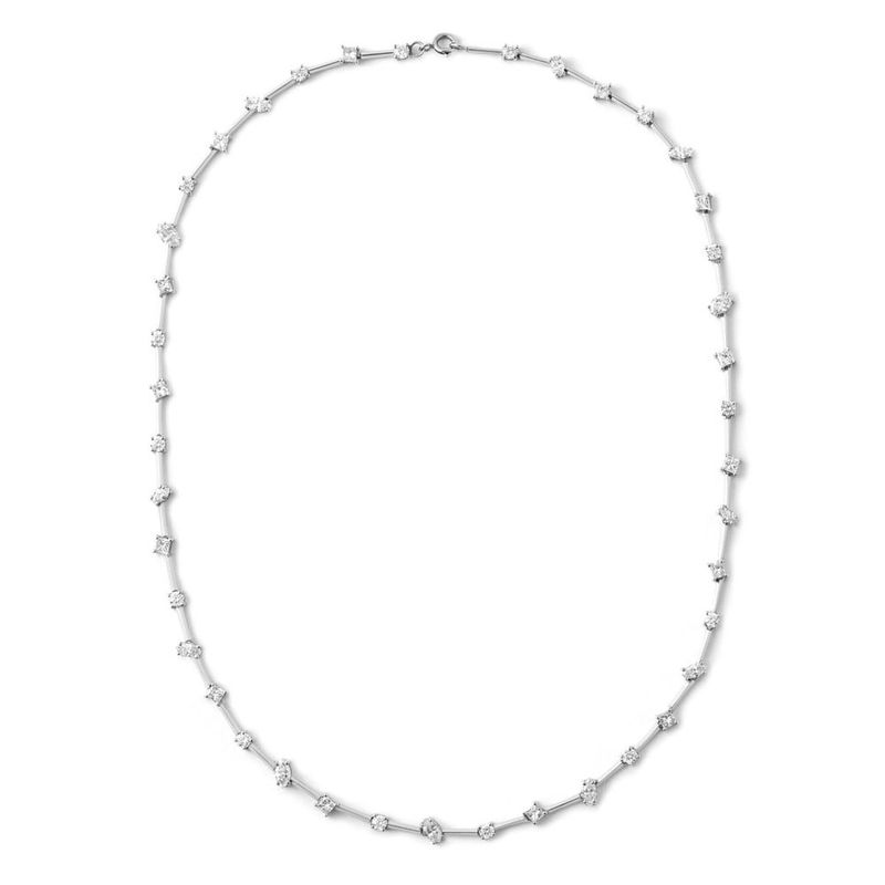 Colar em ouro branco e diamantes - Eternity 2