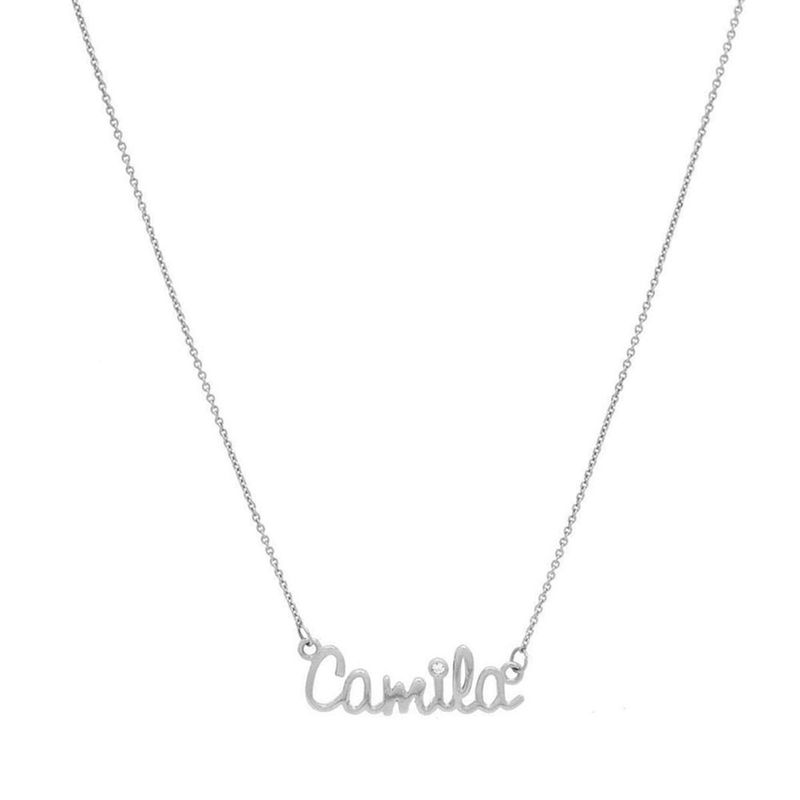 Colar em ouro branco - personalizado - Selfie 4
