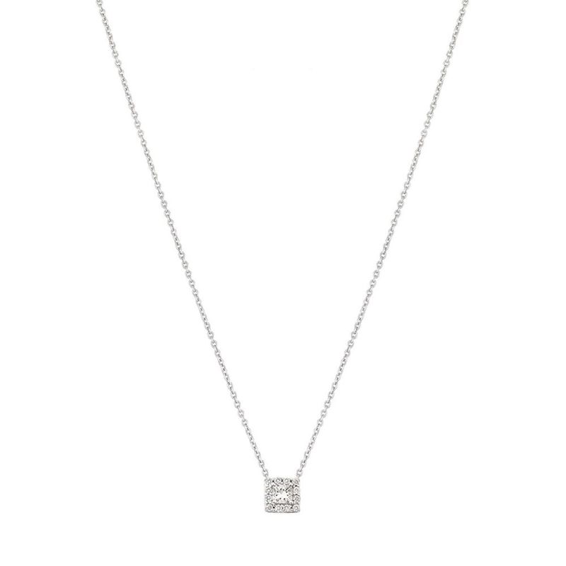 Colar em ouro branco e diamantes - Graduated 0