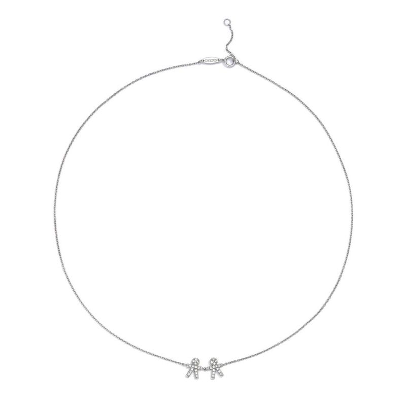 Colar em ouro branco e diamantes - Lovely Family                                                                                                       2