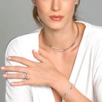 Colar em ouro branco e diamantes - Linha da Vida 3