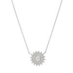 Colar em ouro branco e diamantes - Taj 0