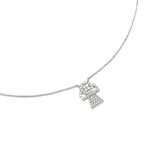 Colar em ouro branco e diamantes - Menina                                                                                                              0