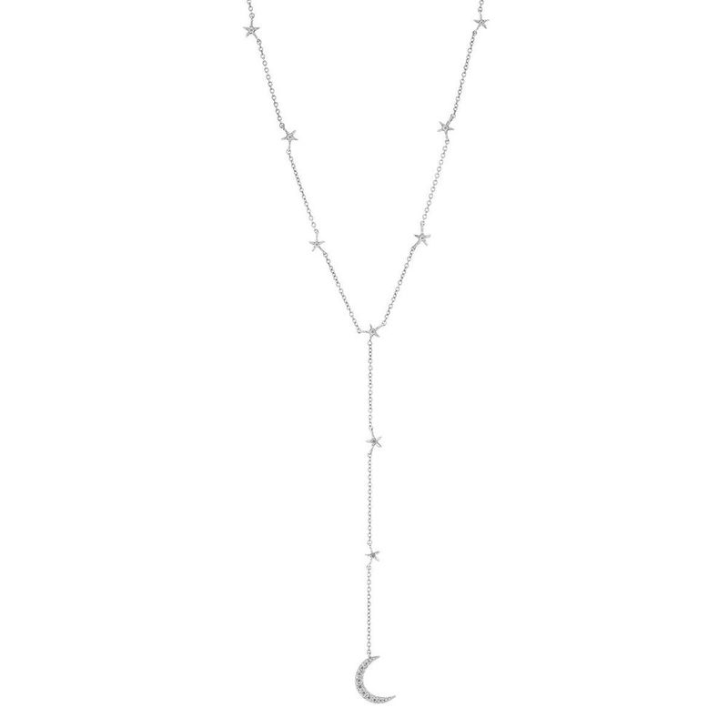 Colar em ouro branco e diamantes - Sky 0