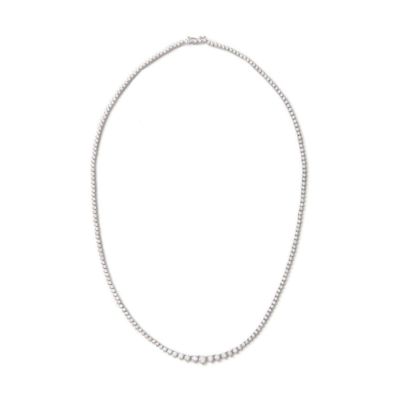 Colar em ouro branco e diamantes - Riviera Degrade                                                                                                     0