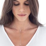 Colar em ouro branco e diamantes - Sky 1