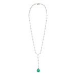Colar em ouro branco esmeralda e diamantes - Eternity                                                                                                  2