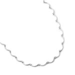 Colar em ouro branco e diamantes - ondas - Oceano 0
