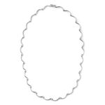 Colar em ouro branco e diamantes - ondas - Oceano 2