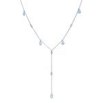 Colar em ouro branco e top zios azuis - Raio de Lua 0