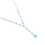 Colar em ouro branco turmalinas paraiba e diamantes - Eternity                                                                                         0