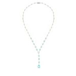 Colar em ouro branco turmalinas paraiba e diamantes - Eternity                                                                                         2