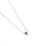 Colar em ouro branco  rubi e diamantes - Boys and Girls 0