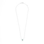 Colar em ouro branco  esmeralda e diamantes - Boys and Girls 1