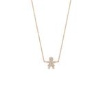 Colar em ouro rosa e diamantes - 1 menina - Lovely Family 0