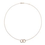 Colar em ouro rosa e diamantes - Eu e Voc  2