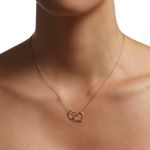 Colar em ouro rosa - Eu e Voc  1