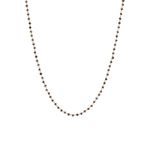 Colar em ouro rosa e espin lios brown - Eva 0