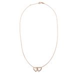 Colar em ouro rosa - Eu e Voc  2