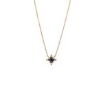 Colar em ouro rosa  espin lio e diamante dark brown - Wish 0
