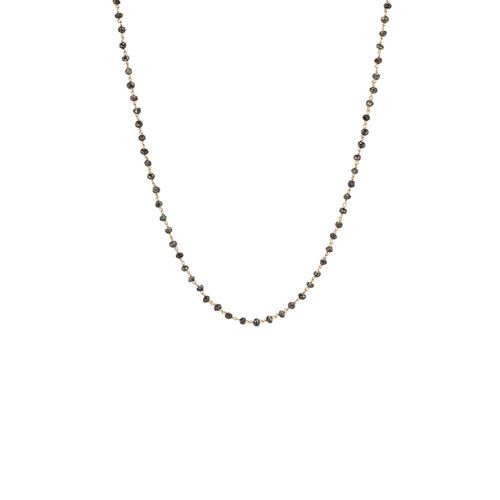 Colar em ouro rosa com espinélios brown - Eva
