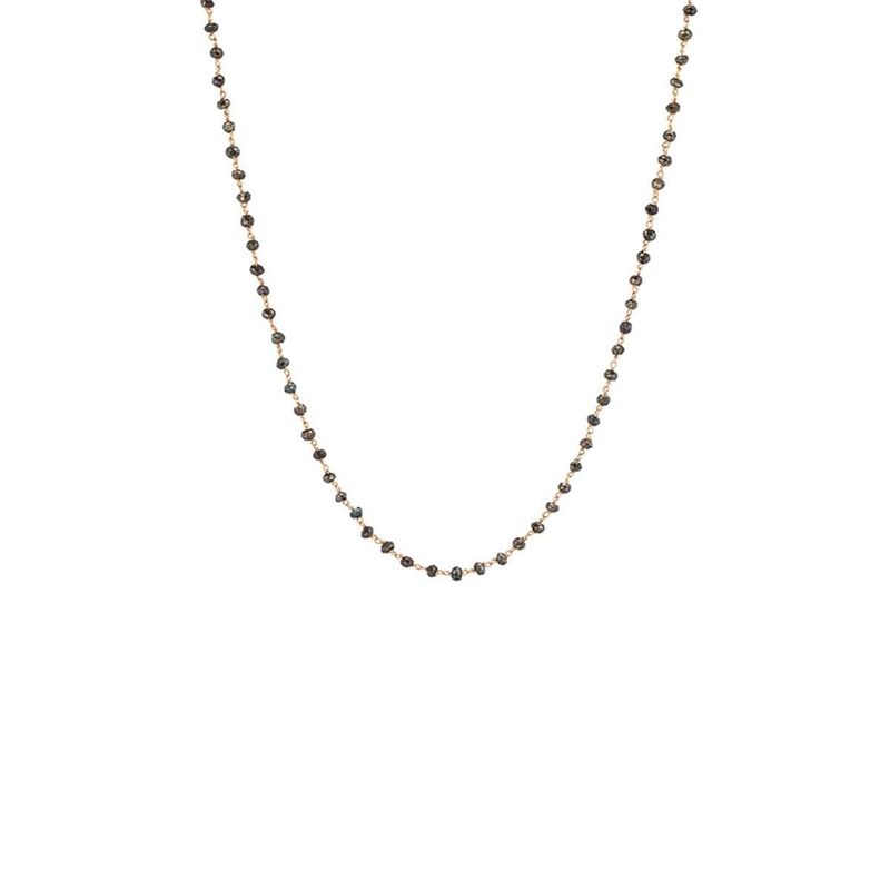 Colar em ouro rosa com espin lios brown - Eva 0