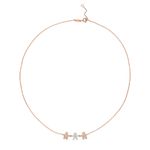 Colar em ouro rosa  branco e diamantes - Lovely Family                                                                                                 2
