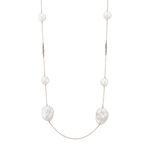 Colar em ouro rosa  p rolas barrocas e diamantes dark brown - Unique 0