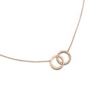 Colar em ouro rosa e diamantes - Eu e Voc  0