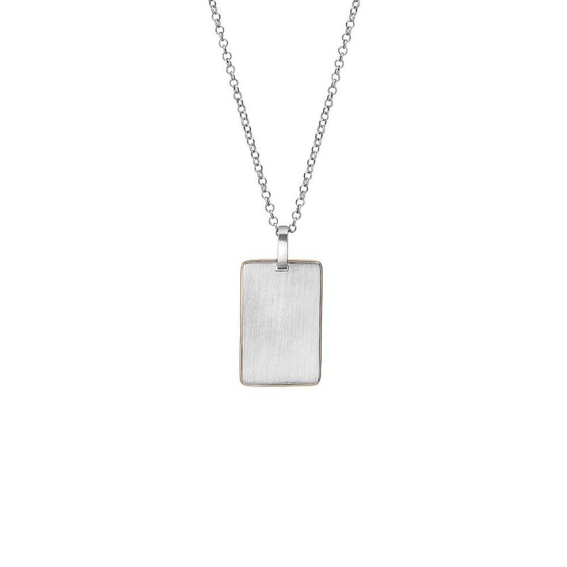 Colar em prata e ouro rosa - Rock Faith 0