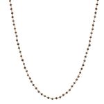 Colar em ouro rosa e espin lios brown - Eva 0