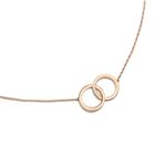 Colar em ouro rosa - Eu e Voc  0