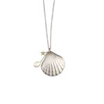 Colar em prata  ouro amarelo e p rola - sereia - Oceano 1