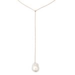Colar em ouro rosa  diamante e p rola barroca - Unique 1