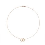 Colar em ouro rosa e diamantes - Eu e Voc  2