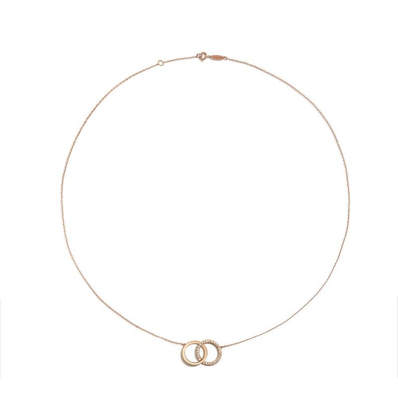 Colar em ouro rosa e diamantes - Eu e Voc  2