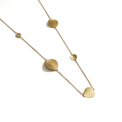 Colar em ouro rosa e diamante - Pétalas