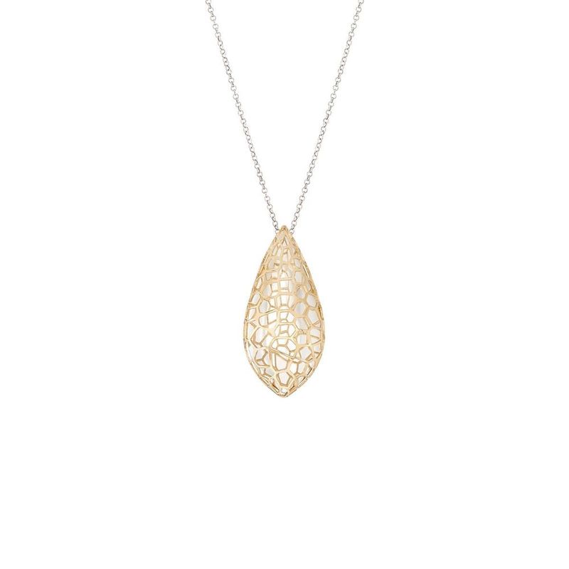 Colar em prata e ouro amarelo - Reflexovvvvvvvvvvv 0