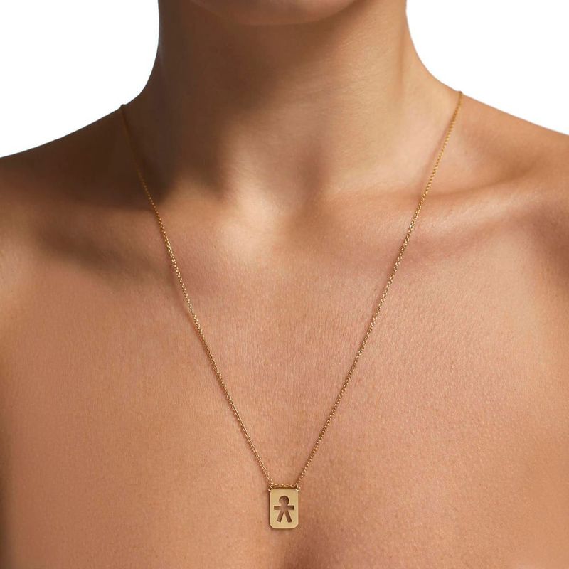 Colar Escapulario em ouro amarelo - Lovely Family                                                                                                      1