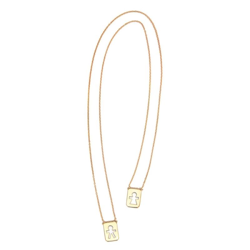 Colar Escapulario em ouro amarelo - Lovely Family                                                                                                      2