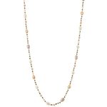 Colar em ouro rosa  espin lios brown e p rolas - Eva 0