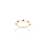 Anel em ouro amarelo  ametista  citrino  top zio azul e turmalina rosa - Eternity 0