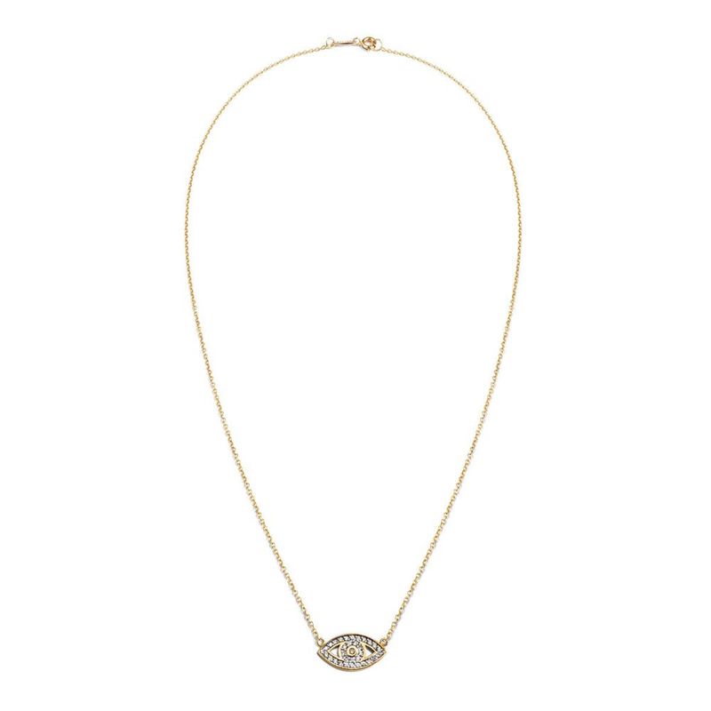 Colar ouro rosa e diamantes - olho grego - Spirit 2