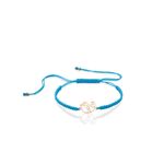 Pulseira em ouro rosa e fio de seda - p ssaro - paz - Jardim Secreto 0