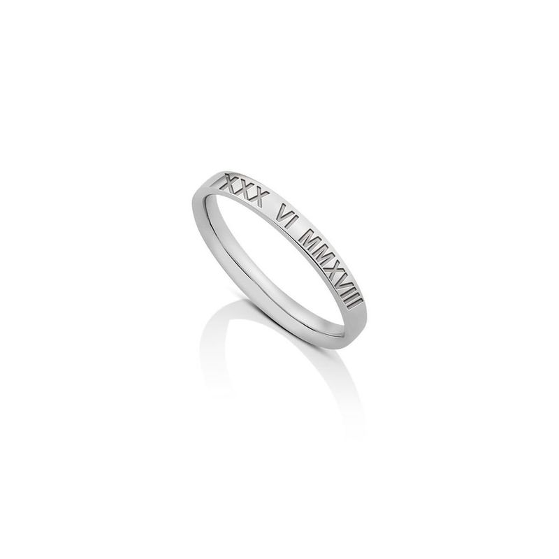 Anel em ouro branco - namoro - Love Story 0