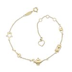 Tornozeleira em ouro amarelo - Wishes 0